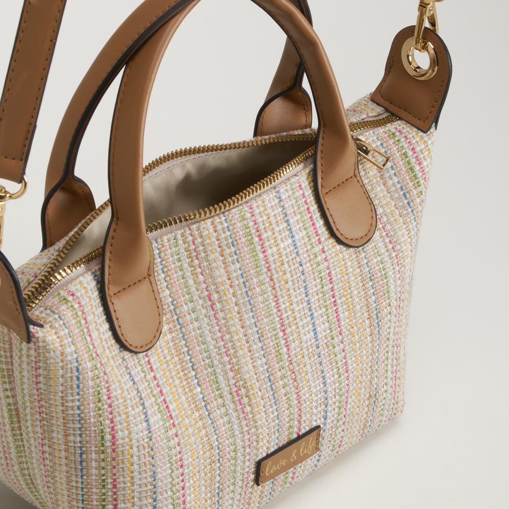 Bolso asa corta multicolor elegante PICCOLA PIU