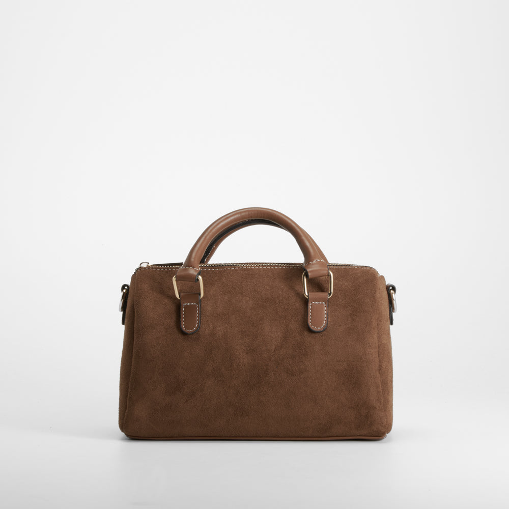 Bolso bandolera con asas cortas marrón PICCOLA PIU