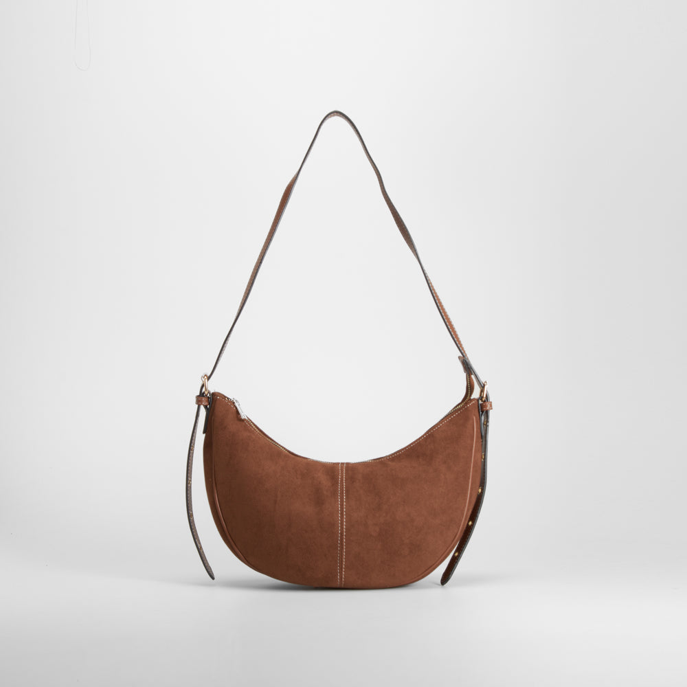 Bolso bandolera ajustable marrón PICCOLA PIU