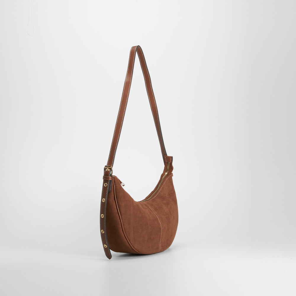 Bolso bandolera ajustable marrón PICCOLA PIU