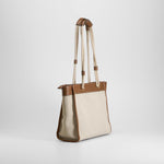 Bolso de hombro elegante beige PICCOLA PIU