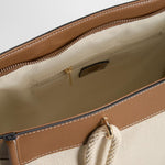 Bolso de hombro elegante beige PICCOLA PIU