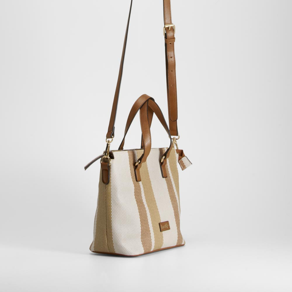 Bolso rayas asas marrón PICCOLA PIU