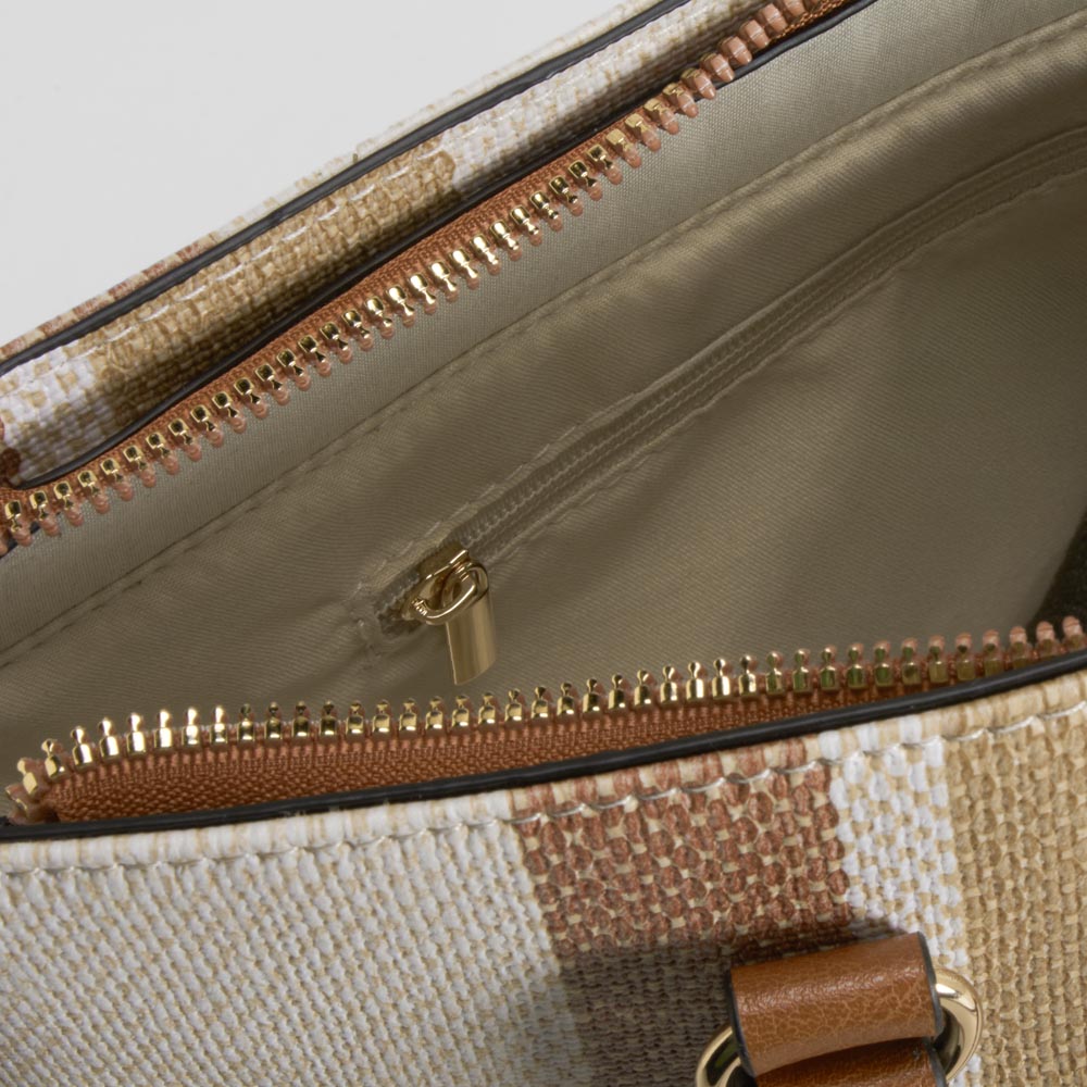 Bolso rayas asas marrón PICCOLA PIU