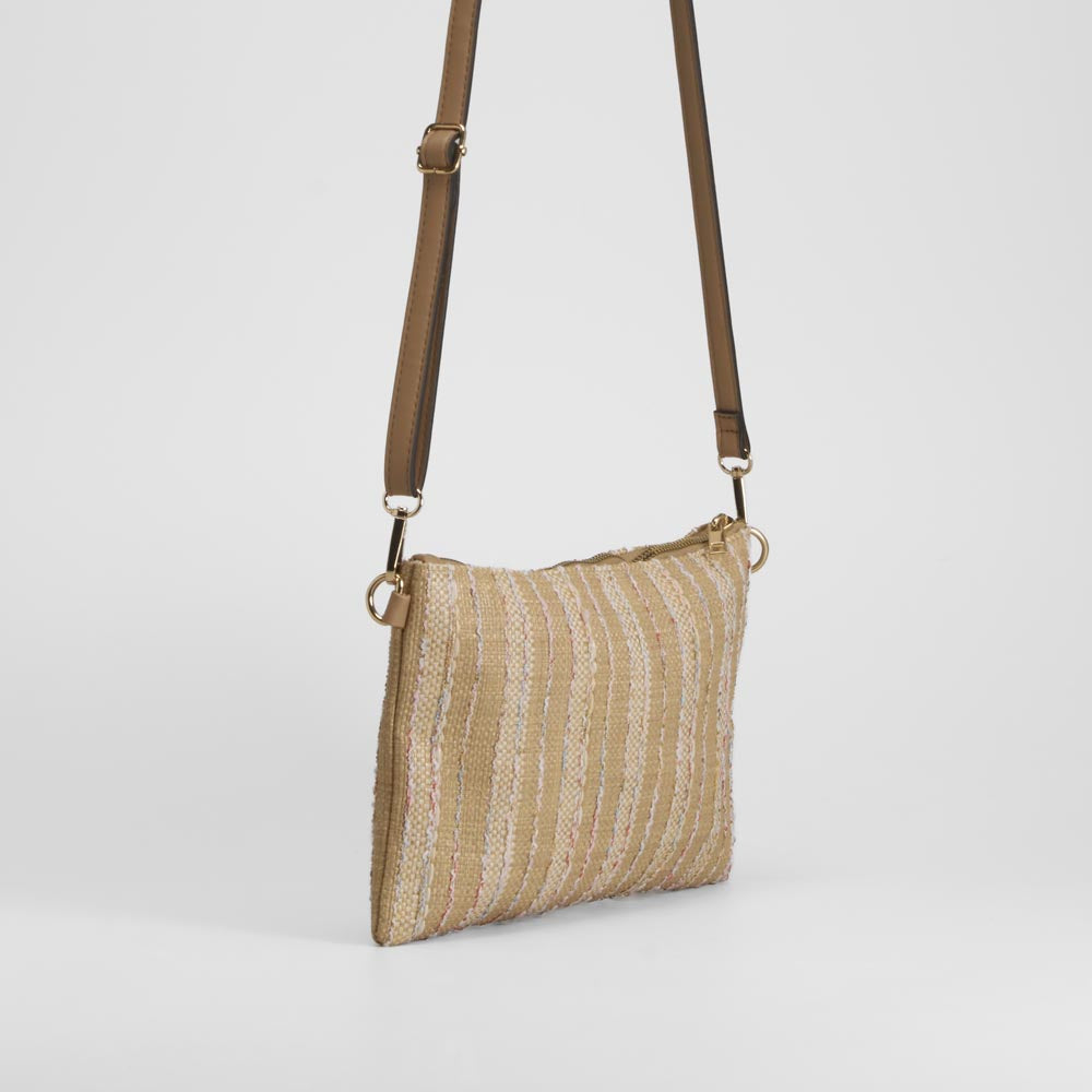 Bolso rafia rayas multicolor SENDA ROAD