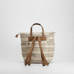 Bolso mochila rafia marrón SENDA ROAD