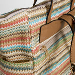 Mochila rafia rayas multicolor SENDA ROAD