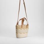 Bolso capazo rafia trenzado beige SENDA ROAD