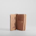 Cartera rafia bicolor beige PICCOLA PIU