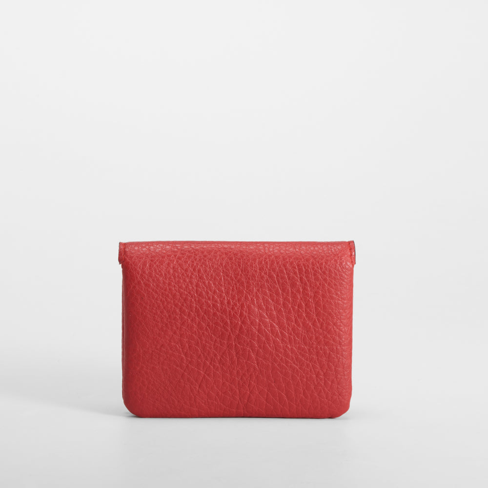Cartera compacta roja PICCOLA PIU