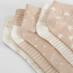 Pack 5 calcetines tobilleros beige MERKAL
