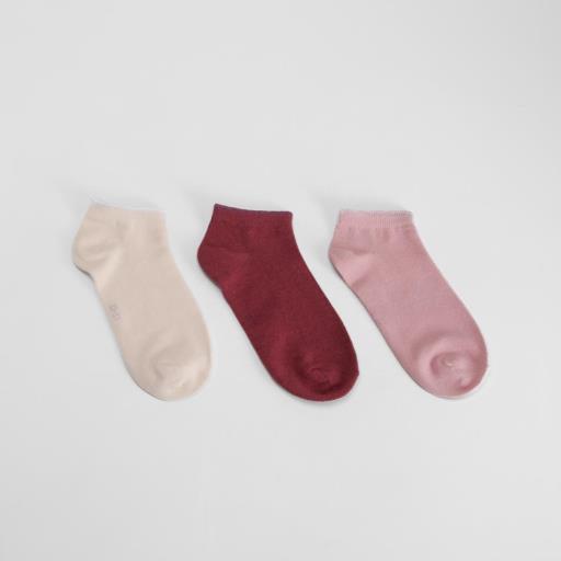 Pack 3 calcetines invisibles en multicolor MERKAL