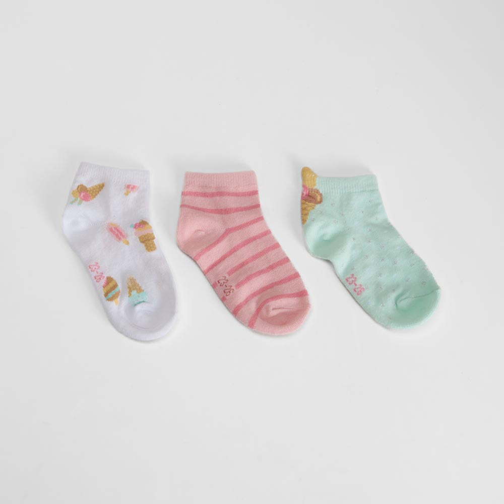 Pack 3 calcetines cortos multicolor MERKAL