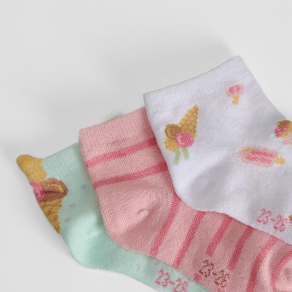 Pack 3 calcetines cortos multicolor MERKAL