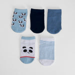 Pack 5 calcetines oso panda azul MERKAL