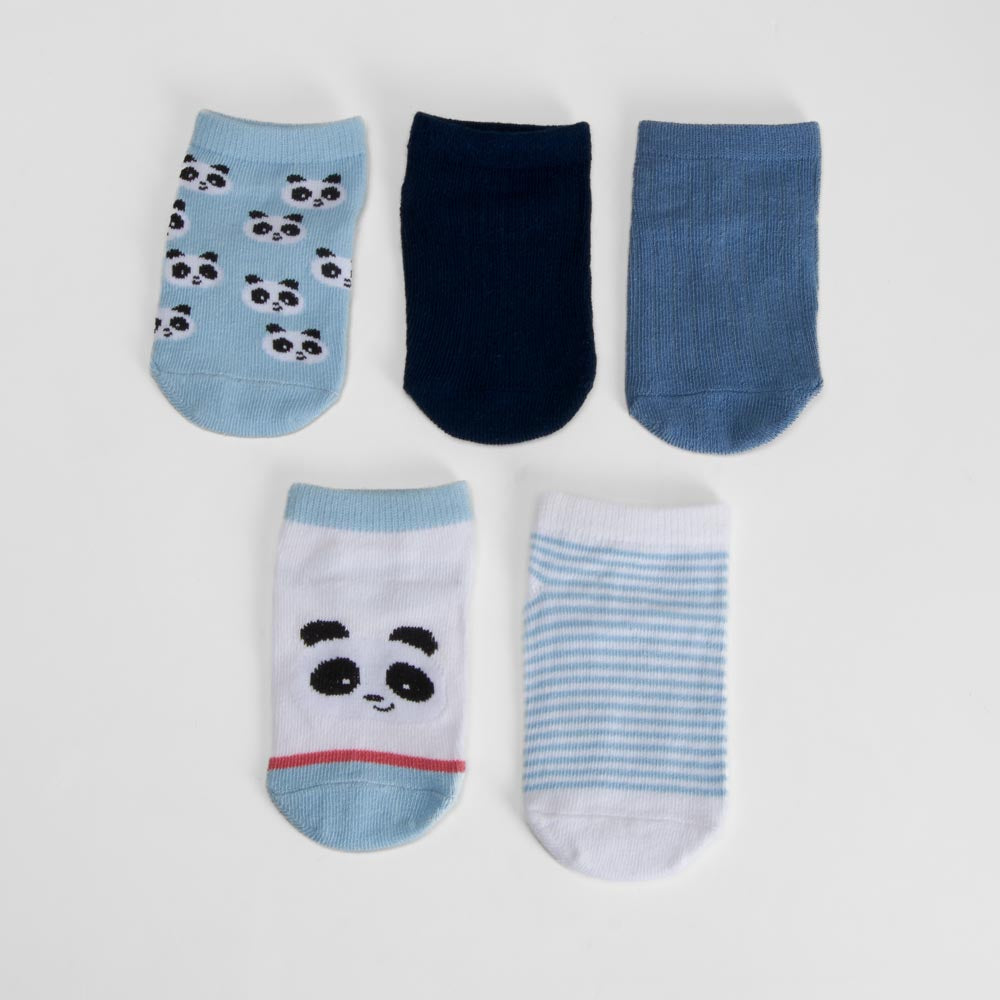 Pack 5 calcetines oso panda azul MERKAL
