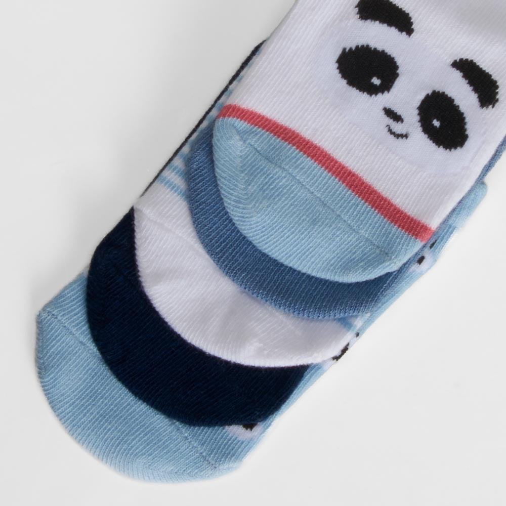 Pack 5 calcetines oso panda azul MERKAL