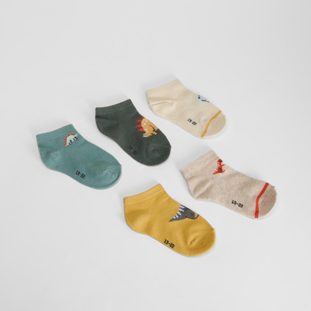 Pack 5 calcetines dinos multicolor MERKAL