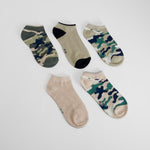 Pack 5 calcetines tobilleros camuflaje MERKAL