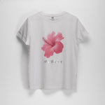 Camiseta manga corta flor blanca flor MERKAL