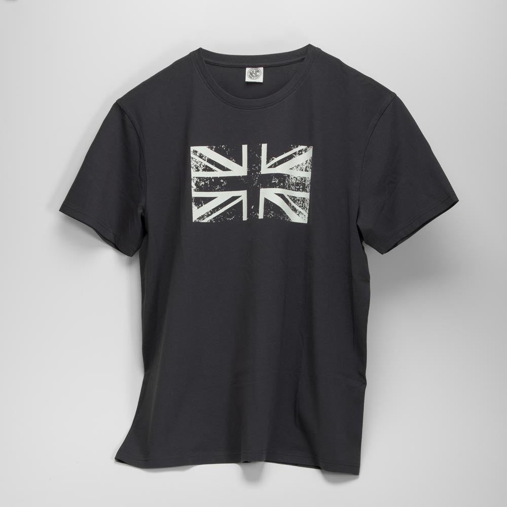 Camiseta manga corta estampado UK gris NYC