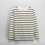 Camiseta manga larga rayas blanco NYC