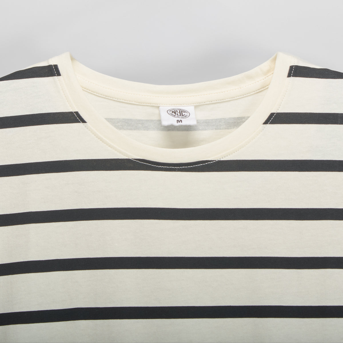 Camiseta manga larga rayas blanco NYC