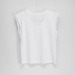 Blusa escote en v manga corta blanca PICCOLA PIU