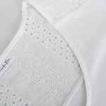 Blusa escote en v manga corta blanca PICCOLA PIU