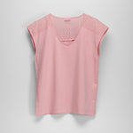 Camiseta manga corta bordada coral PICCOLA PIU