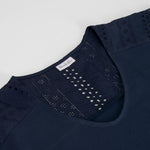 Camiseta bordada manga corta azul PICCOLA PIU
