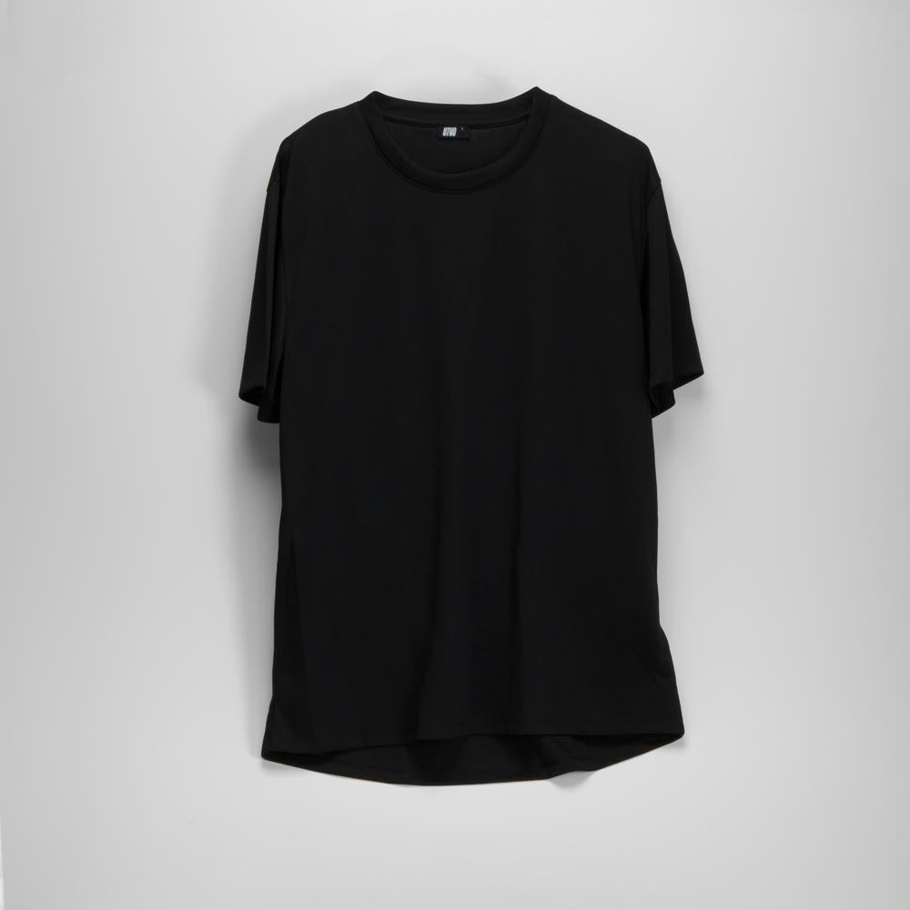 Camiseta manga corta sport negra UTWO
