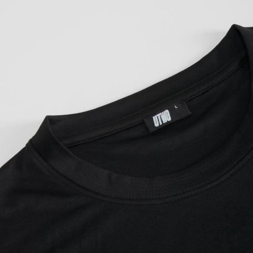 Camiseta manga corta sport negra UTWO