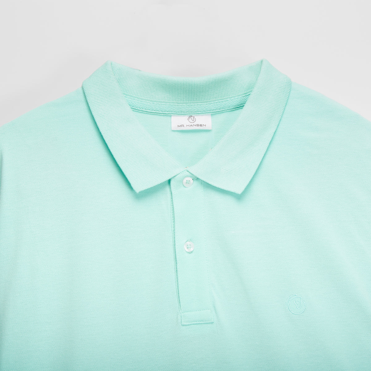 Polo caballero manga corta verde MR. HANSEN