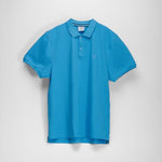 Polo clásico azul manga corta MR. HANSEN