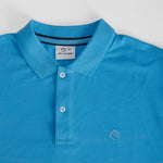 Polo clásico azul manga corta MR. HANSEN