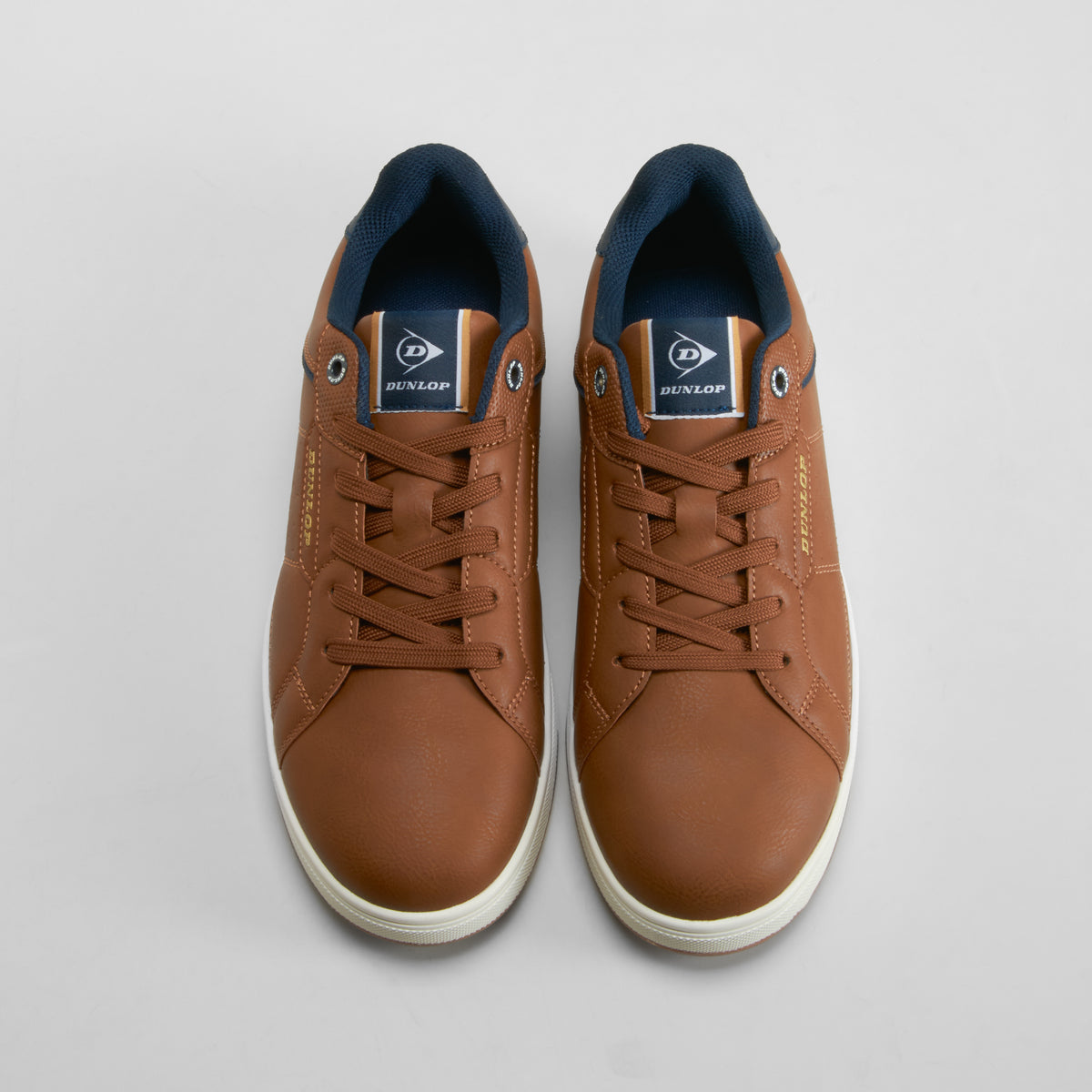 Zapatilla marrón suela clara cordones DUNLOP