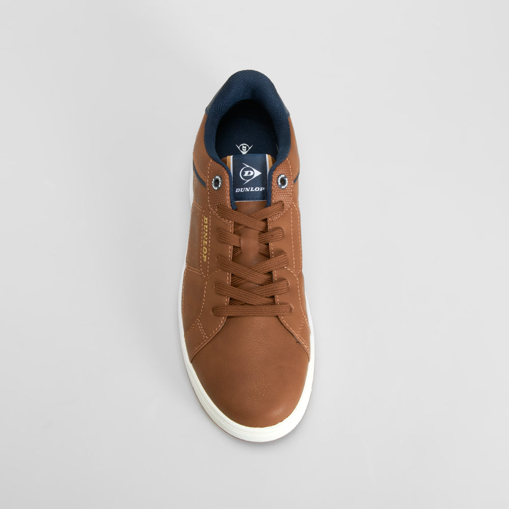 Zapatilla marrón suela clara cordones DUNLOP