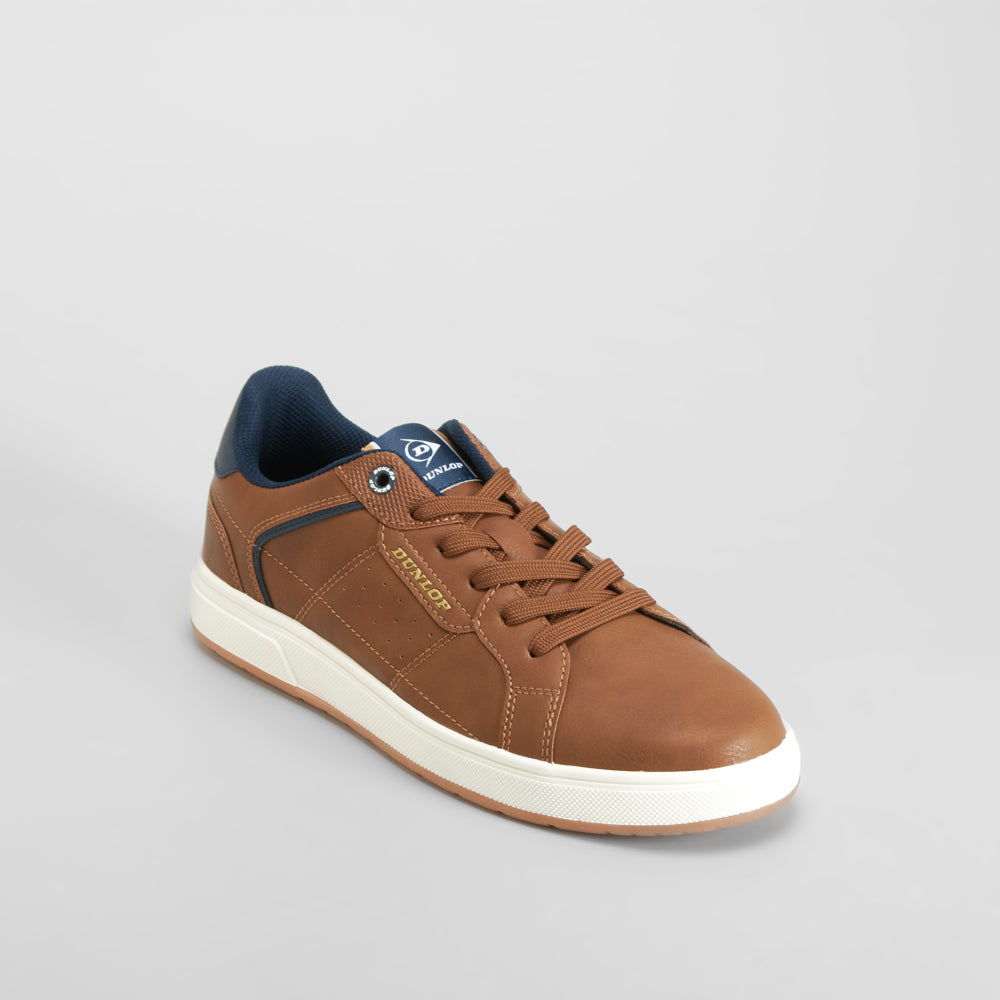 Zapatilla marrón suela clara cordones DUNLOP