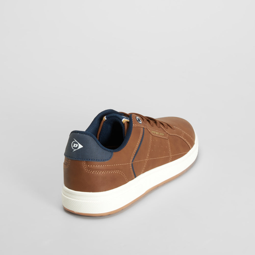 Zapatilla marrón suela clara cordones DUNLOP