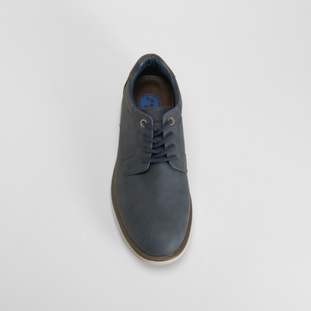 Zapato cordones azul COMFEET