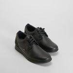 Zapato elástico piel negro COMFEET