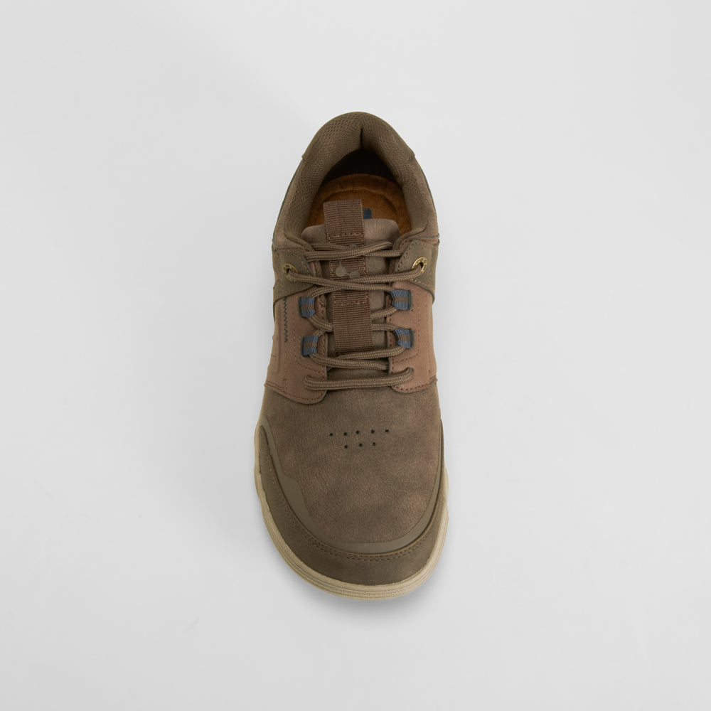 Zapatilla barefoot marron suela alta COMFEET