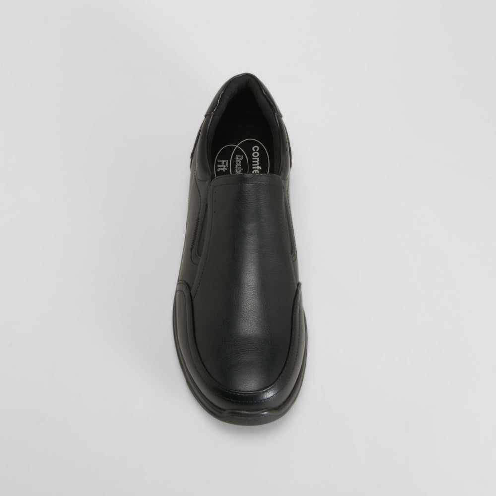 Zapato elegante negro tipo mocasín COMFEET