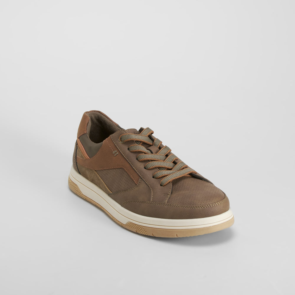 Zapatilla casual Hexaflex marrón COMFEET