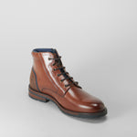 Botín worker cremallera piel marrón FOSCO