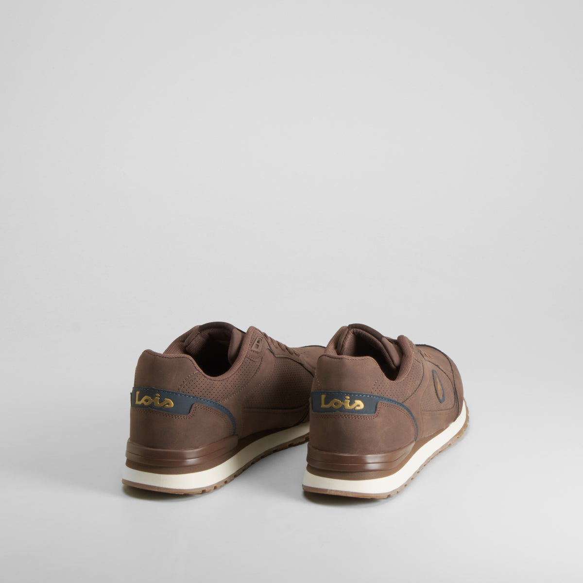 Zapatilla deportiva retro jogger marrón LOIS