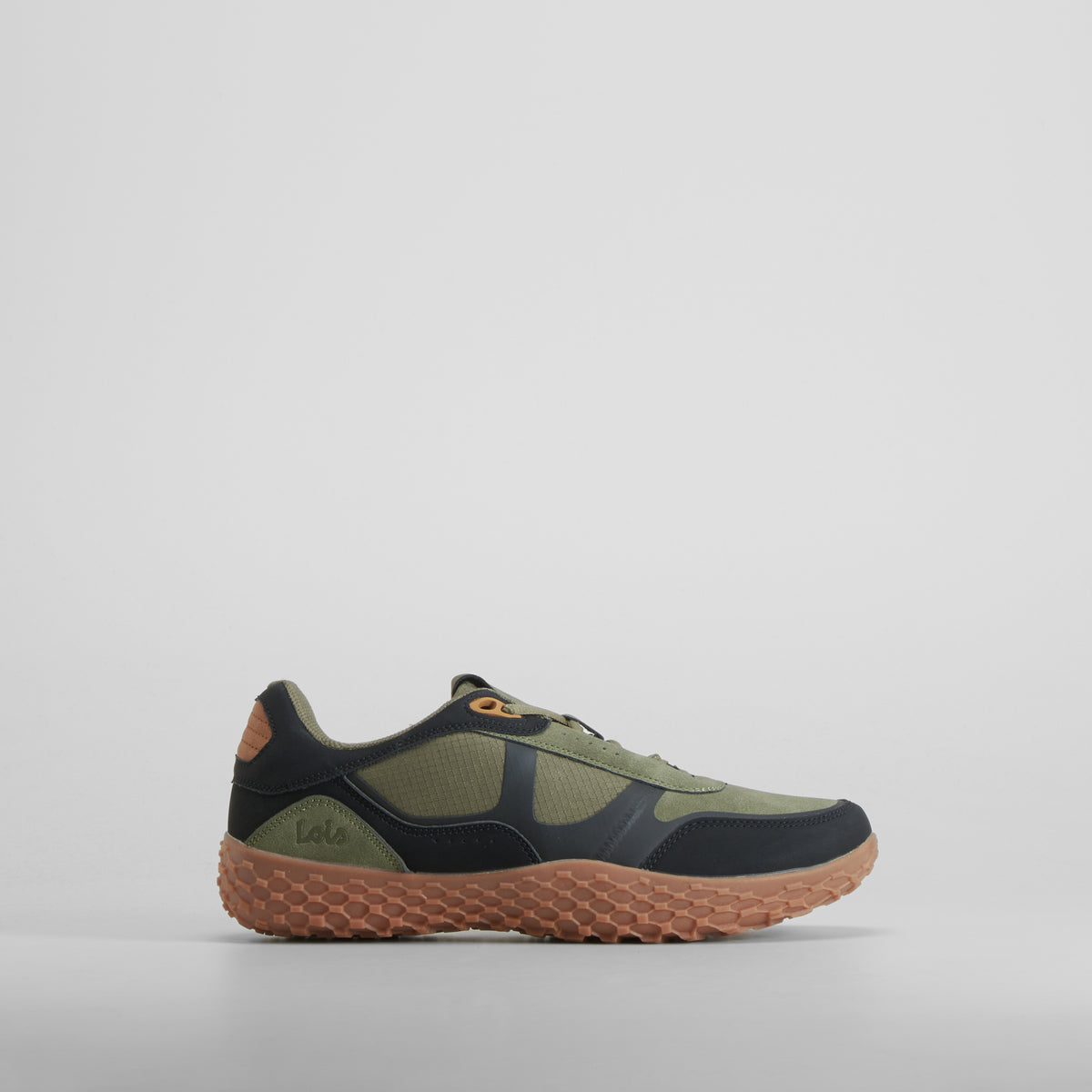 Zapatilla deportiva barefoot verde LOIS