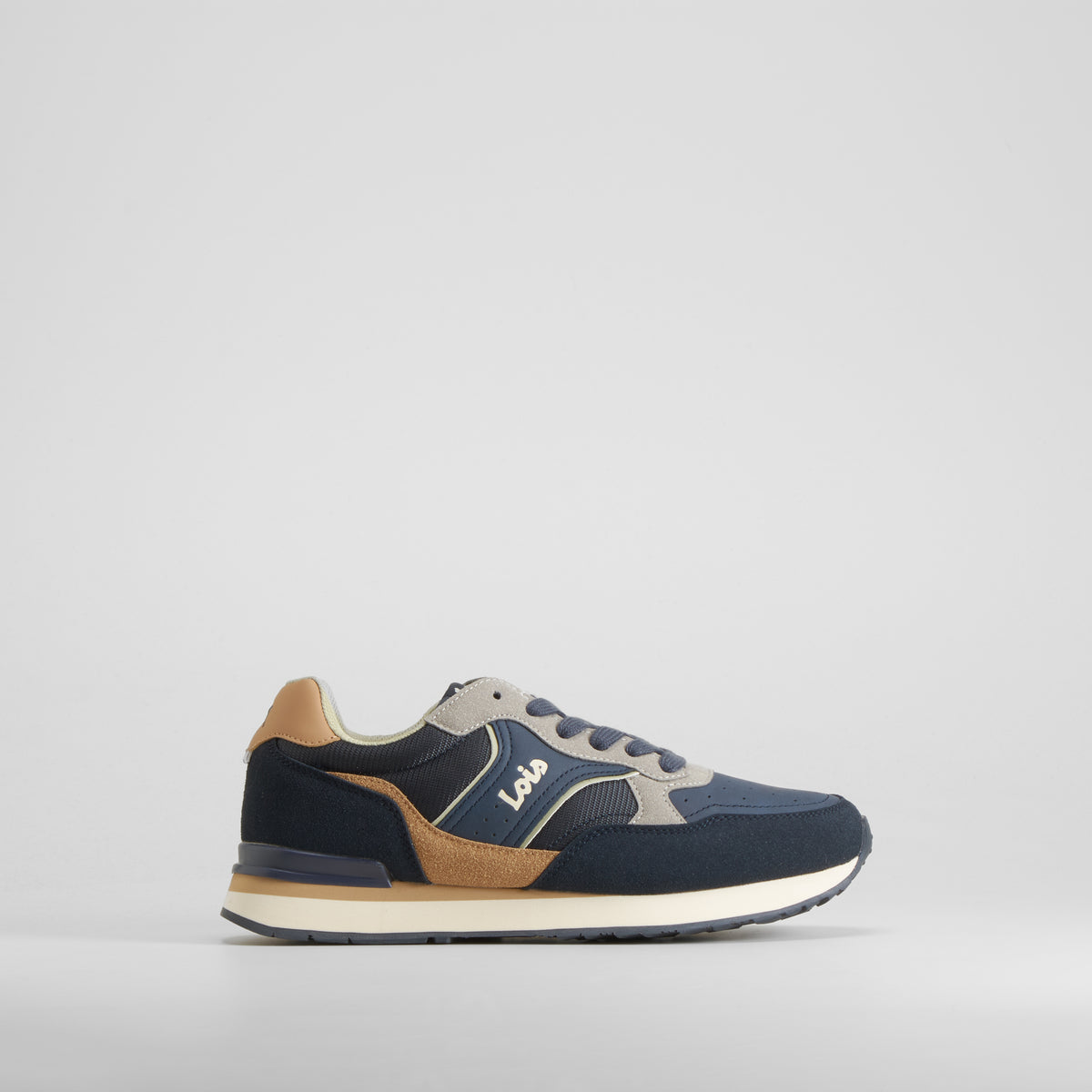 Zapatilla deportiva azul marino suela blanca LOIS