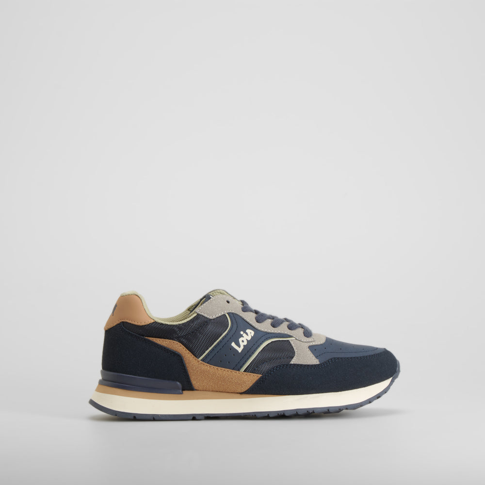 Zapatilla deportiva azul marino suela blanca LOIS